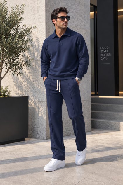 Men's roberto button-down relaxed fit top and bottom set