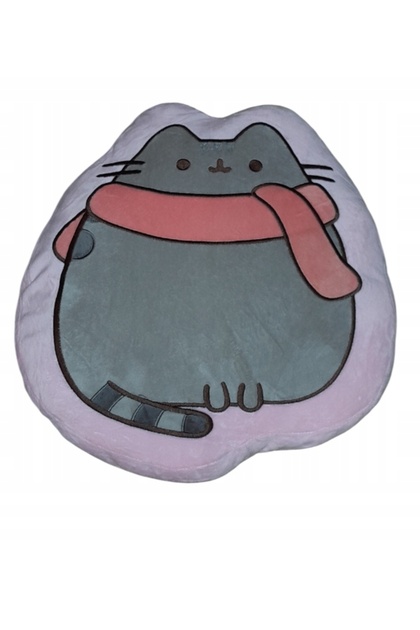 PERNĂ CU PISICUȚA PUSHEEN ȘI EȘARFĂ PORTOCALIE, ROZ
