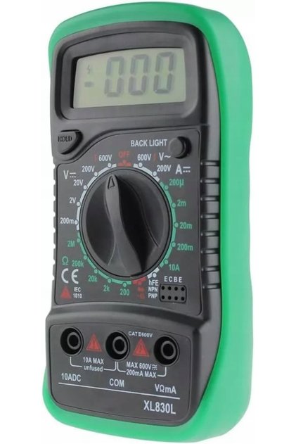 Multimetru digital LCD portabil universal cu funcții de ampermetru și voltmetru
