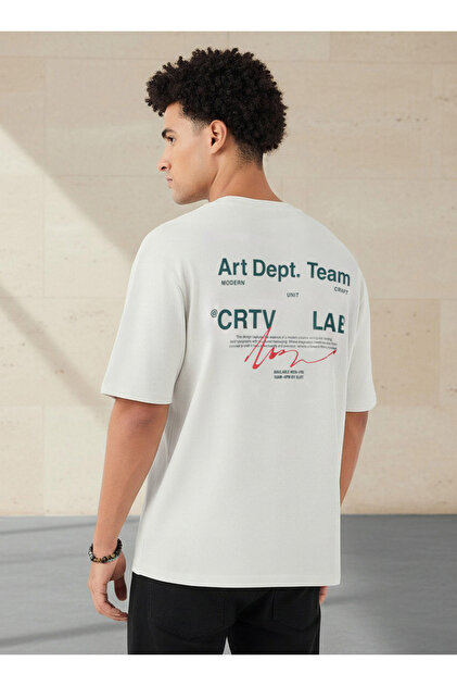 Men Regular Fit Crew Neck Short Sleeves Graphic Print T-shirt