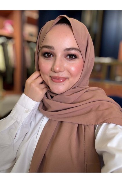 Crepe chiffon shawl