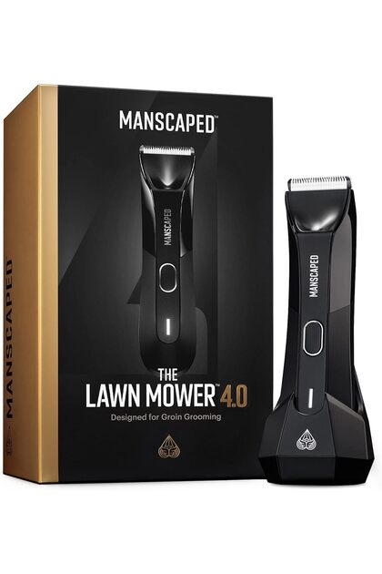 ® The Lawn Mower® 4.0, Electric Groin Hair Trimmer, Replaceable SkinSafe® Ceramic Blade Heads, Waterproof Wet/Dry Clippers, Rechargeable, Wireless Charging