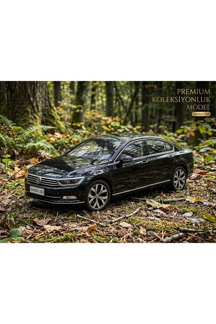 Paudi LİSANSLI Volkswagen Passat B8 1:18 Ölçek Siyah Diecast Model Araba 28 Cm dev uzunluk PREMİUM