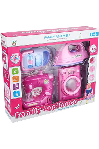 Electric washing machine iron set