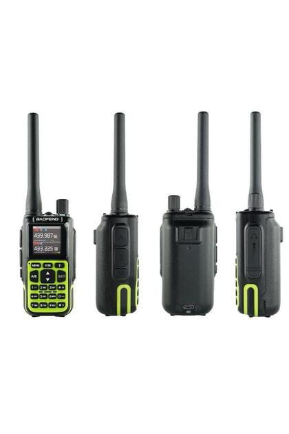 Yeşil MİNİ-5 Dual Band El telsizi 2200mAh (Bluetooth Programlama)