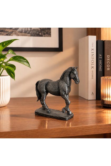 Dekoratif At Figürü Biblo – Modern Tasarım Heykel, At Heykeli, Masaüstü, Salon ve Kitaplık Dekorasyonu 10cm