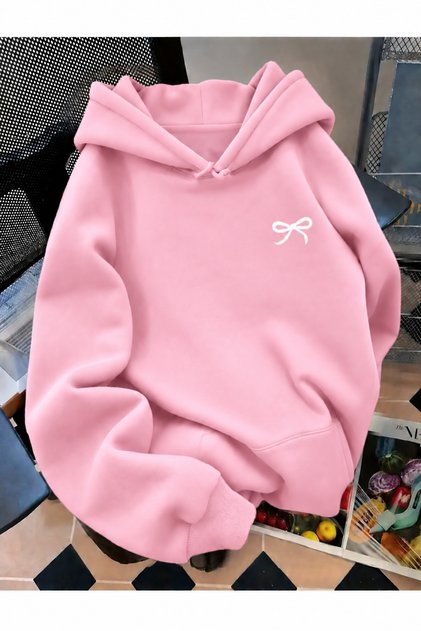 Unisex Erkek/Kadın KAPUŞONLU Renkli Pamuklu Oversize Sweatshirt