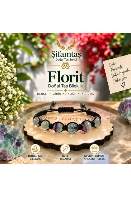 Fluorite Natural Stone Drawstring Bracelet