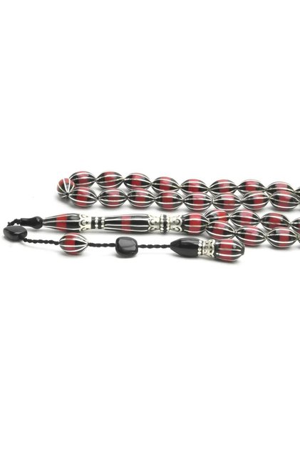 Arpa Model Oltu Stone Ten Watermelon Embroidered Rosary