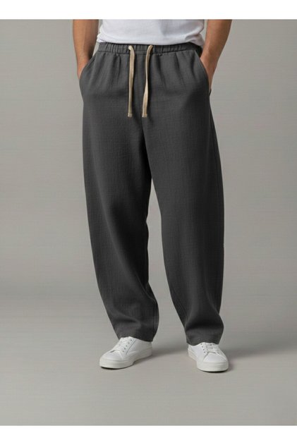 Men's Flam Ham Linen Baggy Jogger Pants