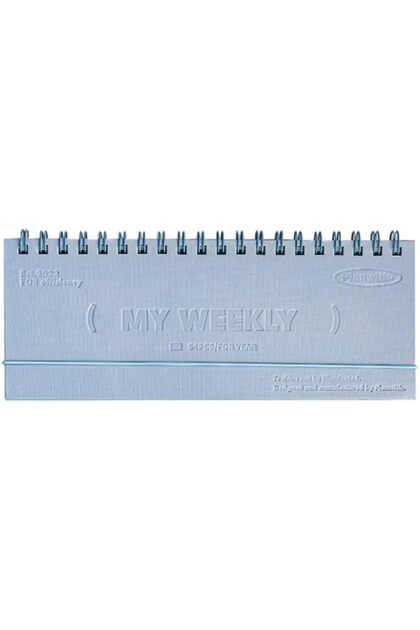 Weekly Planner Notebook, Spiral-Bound, Portable Schedule Organiser with Checklist, 26.7 x 10.7 cm (b
