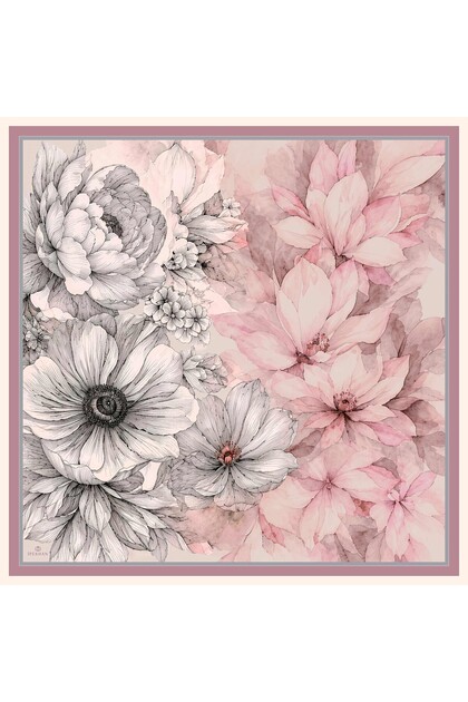 Twill Silk Scarf 53001 Powder Pink