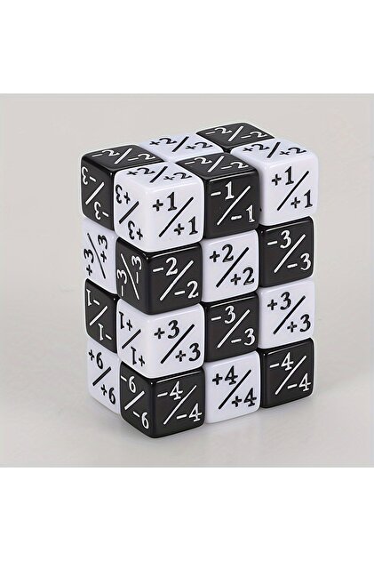 24 PCS B 24pcs Magic Party Counting Dice Set With Starry Sky Design - Perfect For Mtg Card Games & M