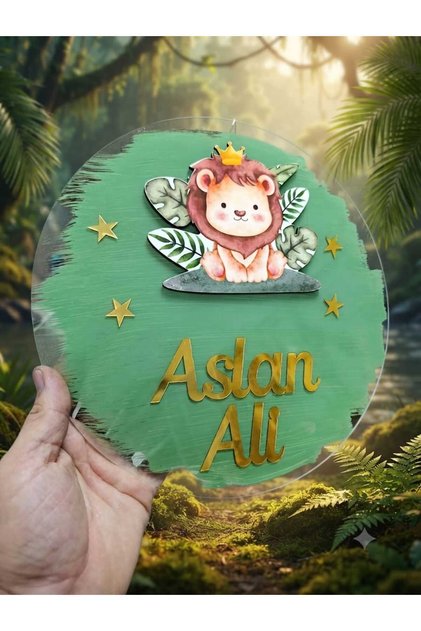 Aslan kapı süsü(30x30 kişiye özel tasarım)