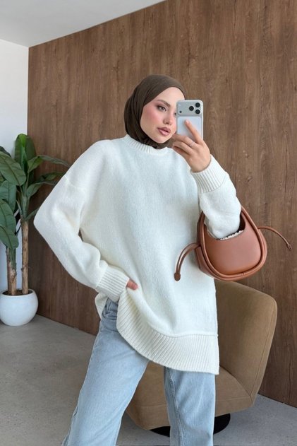 Elya Yumoş Tunik Ekru