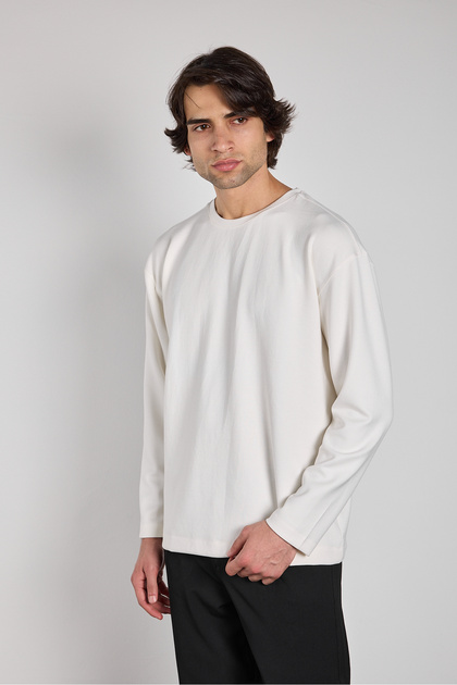 Oversize Modal Basic Men's Sweatshirt