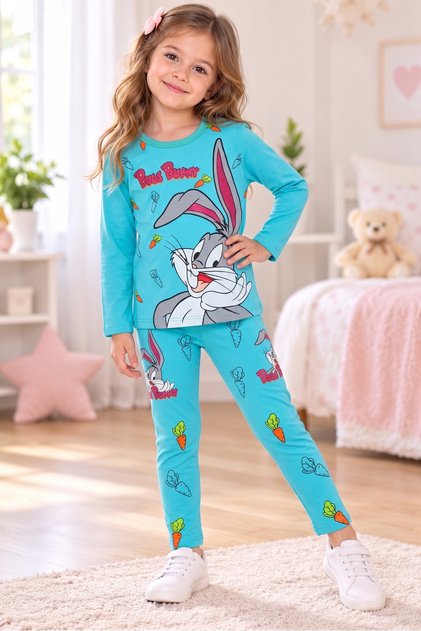 Beautiful Combed Cotton Girl's Character Suit