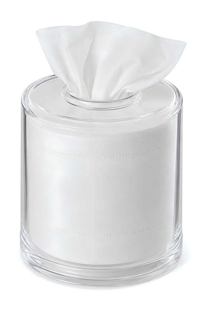 Tissue Box Round - Acrylic Round Transparent Tissue Box Holder Case Dispenser For Bathroom Vanity C