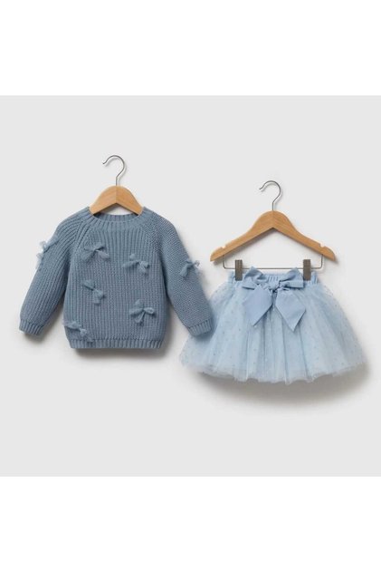 Talia Knitwear Sweater and Tutu Skirt Two-Piece Girls' Set