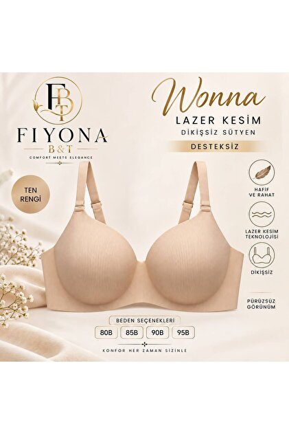 Wonna laser cut Stitch-Free unpadded bra - 2821 - skin