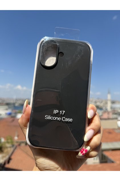 iPhone 17 Uyumlu Premium Siyah Lansman Kutulu Telefon Kılıfı K1022