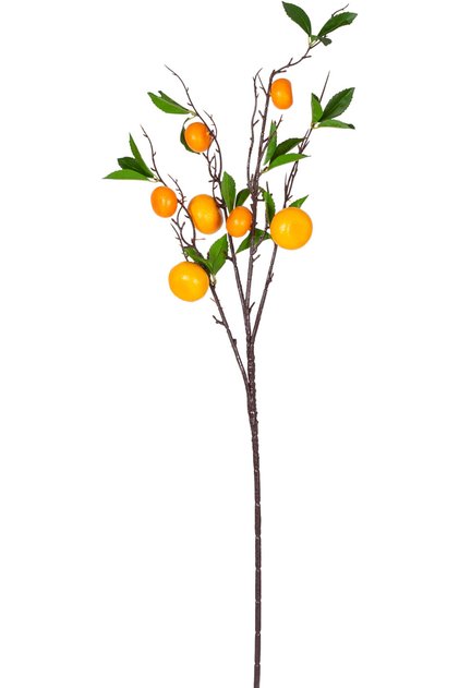 Yapay Mandalina Dalı Turuncu 90 Cm.