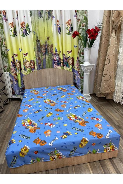 Cearceaf pentru copii 140x215cm pentru pat single, pentru saltea de 90 cm, diferite culori