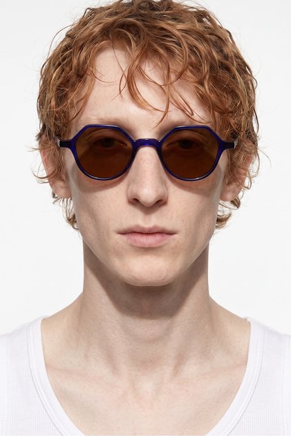 Paula Navy Leopard Brown Men's Sunglasses