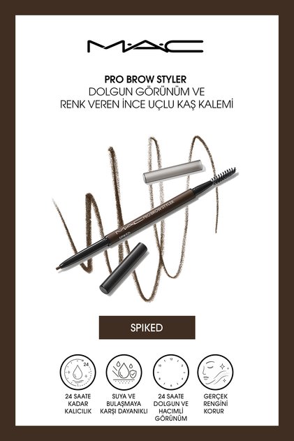 Pro Brow Styler Dolgun Görünüm ve Renk Veren İnce Uçlu Kaş Kalemi - Spiked