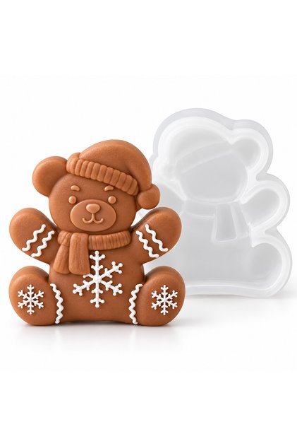 Formă de silicon Ursuleț Biscuiți 1