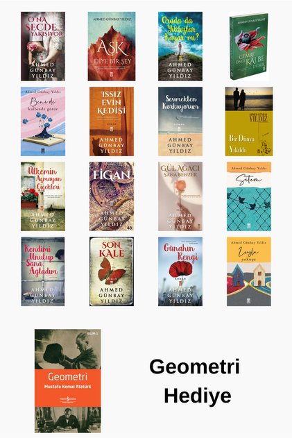Ahmed Günbay Yıldız 16 Kitap Seti + Geometri Hediye