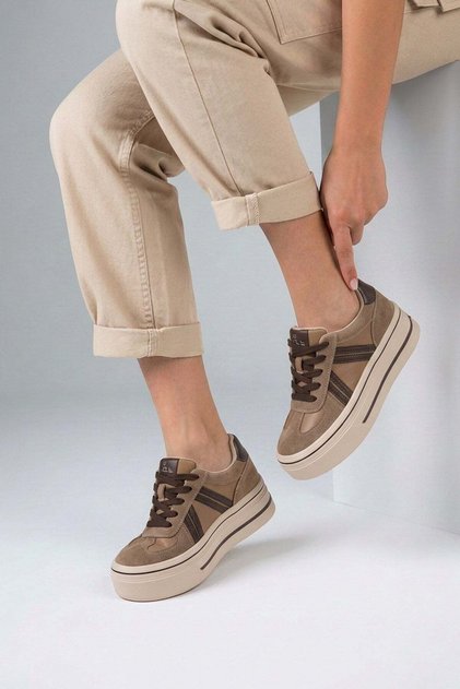 Sorven Imported Special Series Women's Sneakers Beige