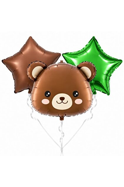 Süper Bear Adventure Temalı 3'lü Folyo Balon Seti