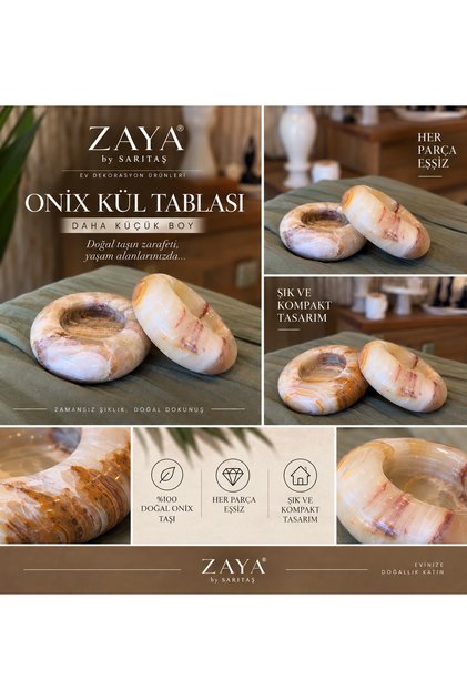 Onix kül tablası küçük