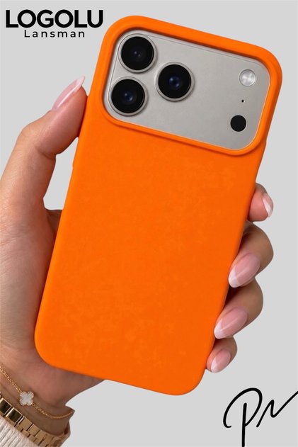 iPhone 17 Pro Compatible Case with Logo Launch Soft Velvet Inside Silicone Cover