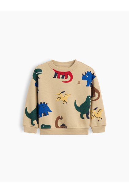 Erkek Bebek Koyu Bej VintageSoft Sweatshirt