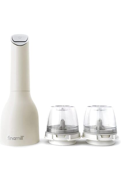 Award-Winning Battery Salt & Pepper Grinder Set - Adjustable, Ceramic Elements, LED Light,