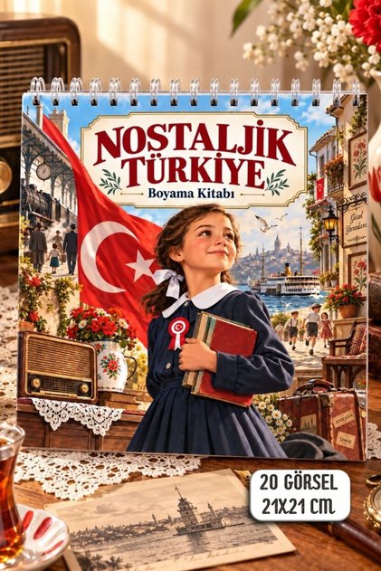 Nostalgic Turkey Coloring Book – Daily Life and Memorable Scenes from Old Turkey