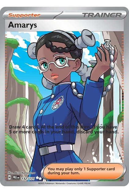 Amarys # 132 Prismatic Evolutions Original Card