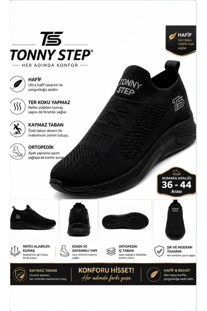 ÇORAP AYAKABI Triko ince hava alan oetopedik hafif terk koku yapmaz günlük sneaker spor ayakkabı