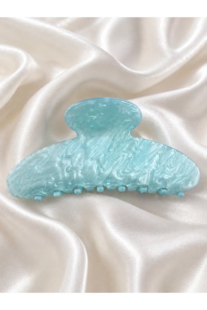 Pastel Renk Kemik Saç Tokası – Akrilik Mandal Toka