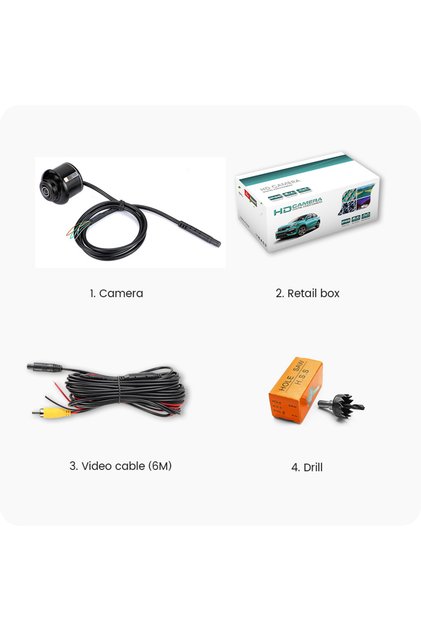 AHD720P Black GreenYi AHD 1920x1080P Car Rear View Camera Full HD Night Vision 170° Fisheye Lens Veh
