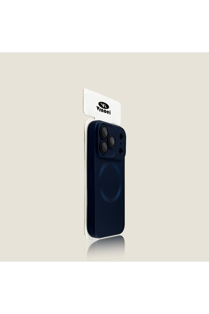 iPhone17 Pro Dark Blue Luxury Matte Metallic Sheen Magnetic Case For iPhone 17 16 15 13 14 11 12 17