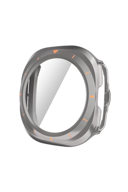 Watch 7 Ultra 47mm Titanium Orange For Samsung Galaxy Watch Ultra 47mm Hard Case Tempered Glass Scre