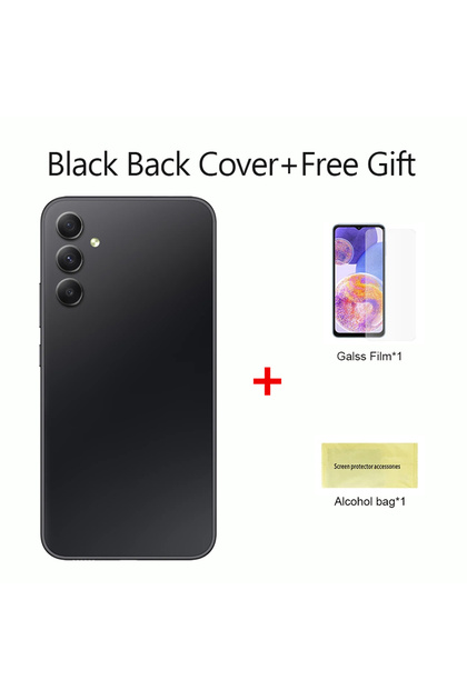 Black back cover For SAMSUNG Galaxy A34 5G A346 SM-A346B Battery Glass Back Cover Rear Door Housing