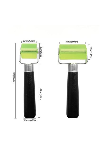 KIT 2PCS 3/5cm Width Rubber Seam Roller for Wallpaper Car Sound Deadener Application Sticky Mural P