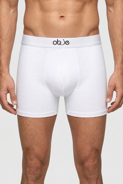 Men's White Micro Modal Boxer