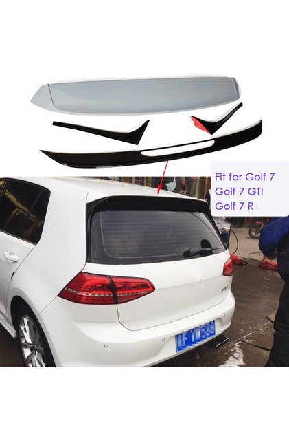 Volkswagen Golf 7 Gti Bagaj Üstü Spoiler 4 Parça Abs Plastik 2013-