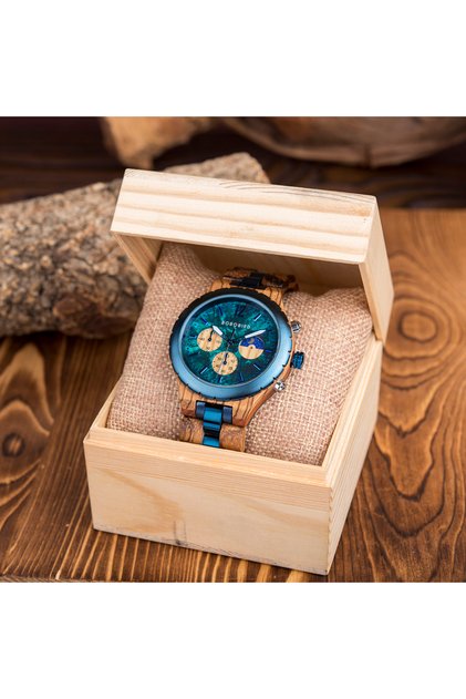 GT069-3 BOBO BIRD Wood Watch Men Luxury Stylish Watches Timepieces Chronograph Military Quartz relog
