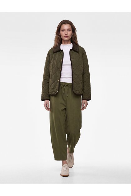 Lace-Up, Pocketed, Loose-Fit Balloon Fit Regular Leg Barrel Trousers
